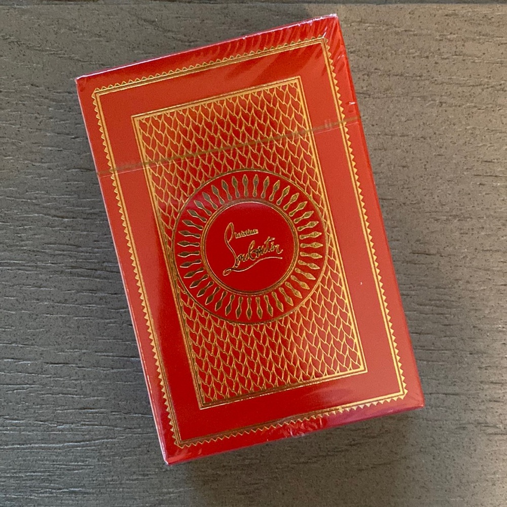NWT Authentic Christian Louboutin playing cards.